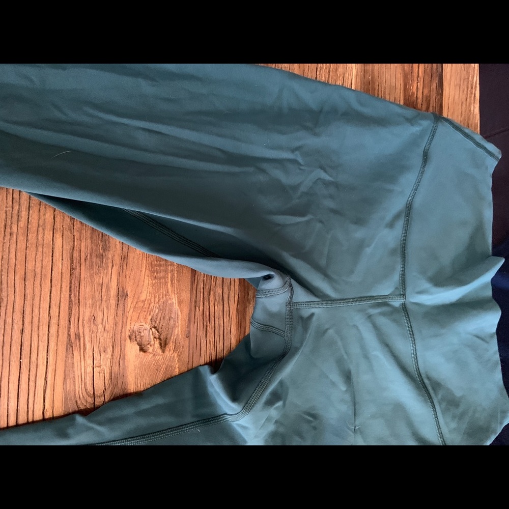 Lululemon green wunder under 7/8 length